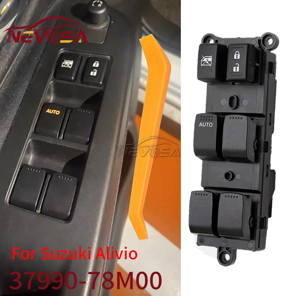 

For Suzuki Vitara S-Cross SX4 Alivio Ciaz 2015-Left Front Driver Electric Power Window Master Control Switch Glass Lifter Button