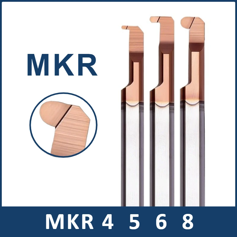 

MKR Малый диаметр для резки круговых канавок, расточные инструменты, карбид вольфрамовой стали, станок с ЧПУ, внутренний крюк, расточный канавкой