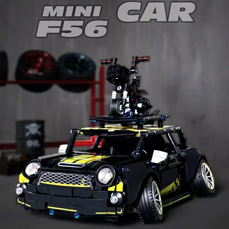 

1489pcs Technical City Cooper Car C020 Model Building Blocks RC Supercar MOC Sports Vehicle Bricks Toys For Kids Birthday Gifts