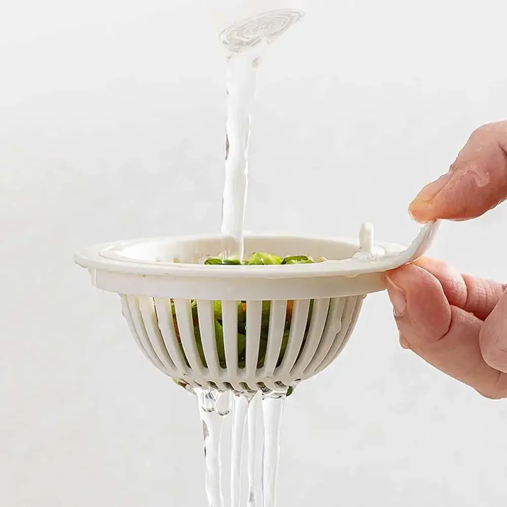 

1 шт., сливная корзина с ручкой, сито для кухонной раковины, сито для пищевого шлака, сливная ловушка, удобные креативные кухонные принадлежности