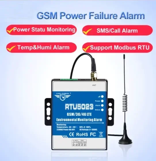 Best 4G SMS Alert GSM Temperature Humidity Environment Alarm Power Lost Remote Monitoring DC Timer Report APP Control