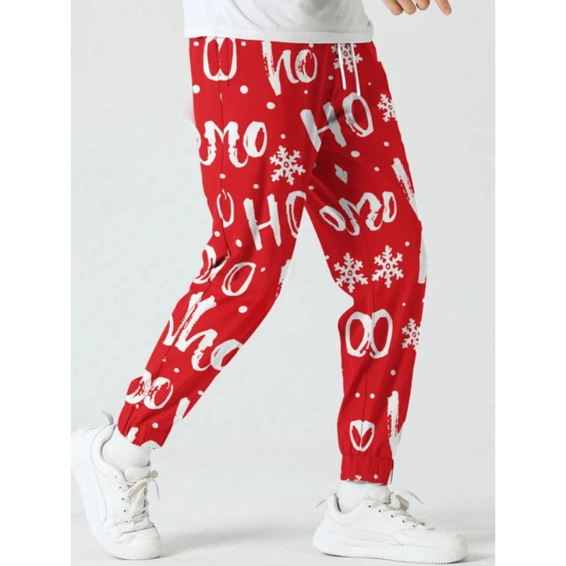 Celana motif hewan 3d Y2k celana Sweatpant pria Tahun baru Fashion pria kasual luar ruangan Streetwear celana Jogging Hip Hop