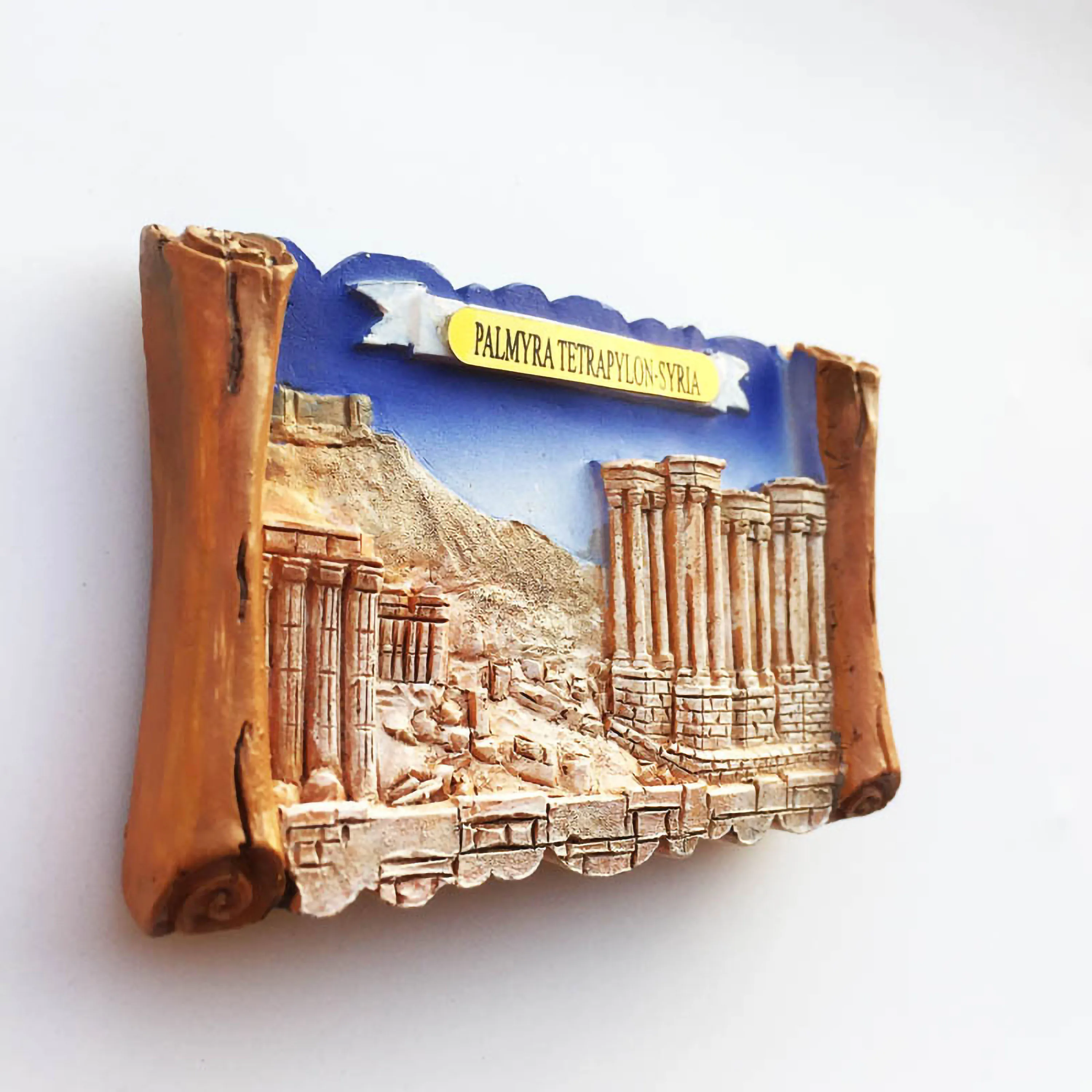 Syrian Element Fridge Magnets Scenic Spots and Historical Sites Syria 3D Souvenir Tourism Damascus Hama Aleppo Memorabilia