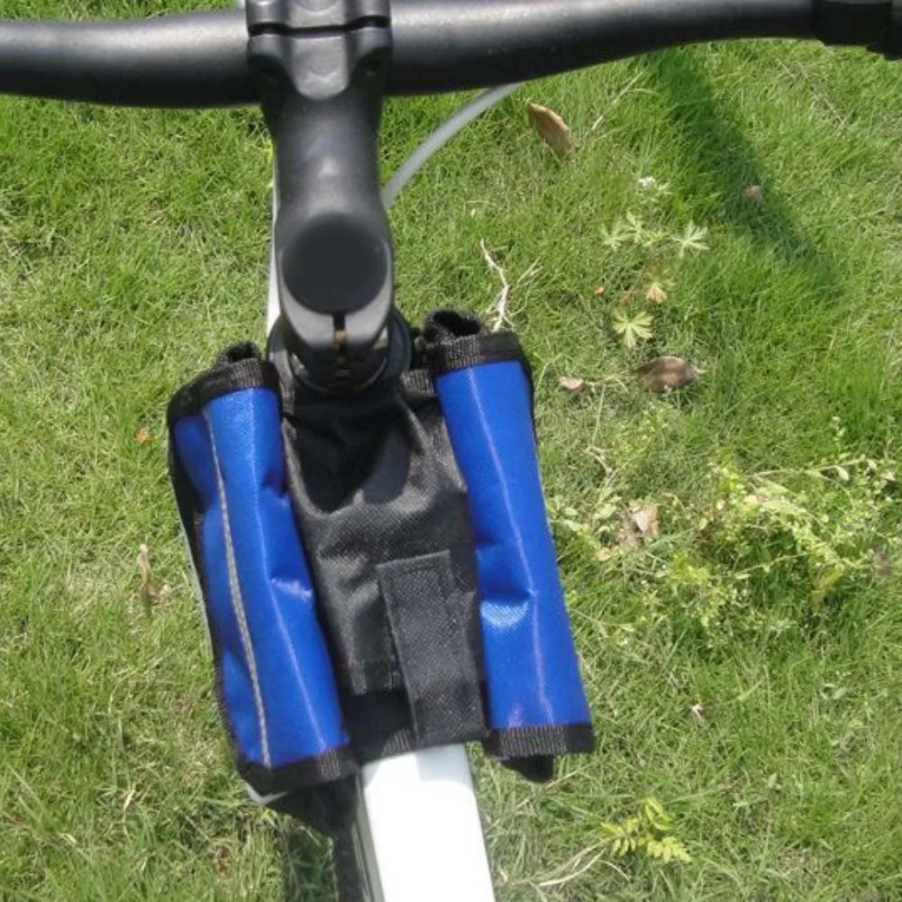 Front Beam Bicycle Bag Made of Waterproof Oxford Cloth with Dedicated Phone Storage Fabric Card Holders and Tool Organization