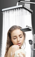 New 13 Inch High Pressure Top Spray Rain Shower Head Larger Flow Rainfall 360° Swivel Water Saving Faucet Bathroom Accessories