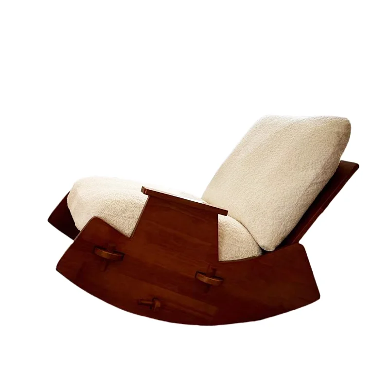 

Log wabi sandy wind antique single sofa B & B retro style