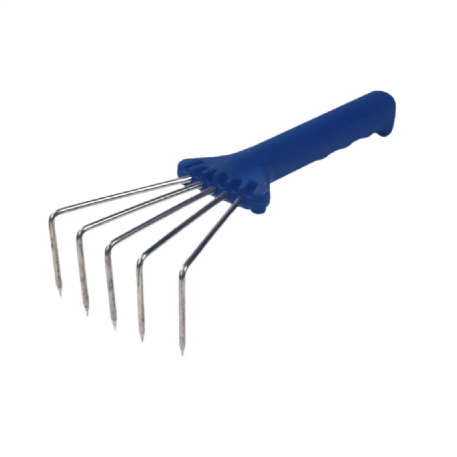 Hand Rake Comfortable Handle, Multipurpose, Garden Rake Gardening Tool, Soil Tiller for Beach Loosening Soil Weed Removal