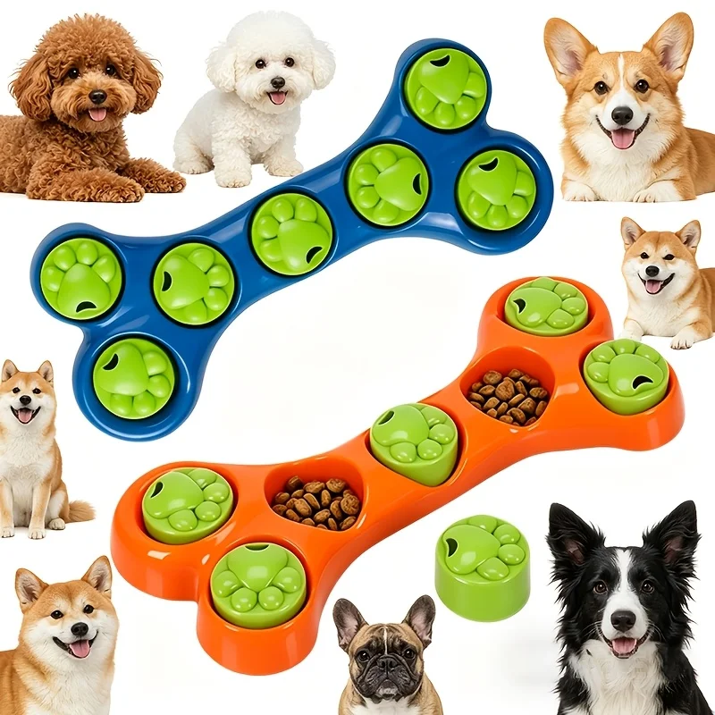 Toys for Relieving Dog Separation Anxiety,Treat-dispensing Puzzle Feeders, Anti-choke Slow-eating Bowls and Food-hiding Training