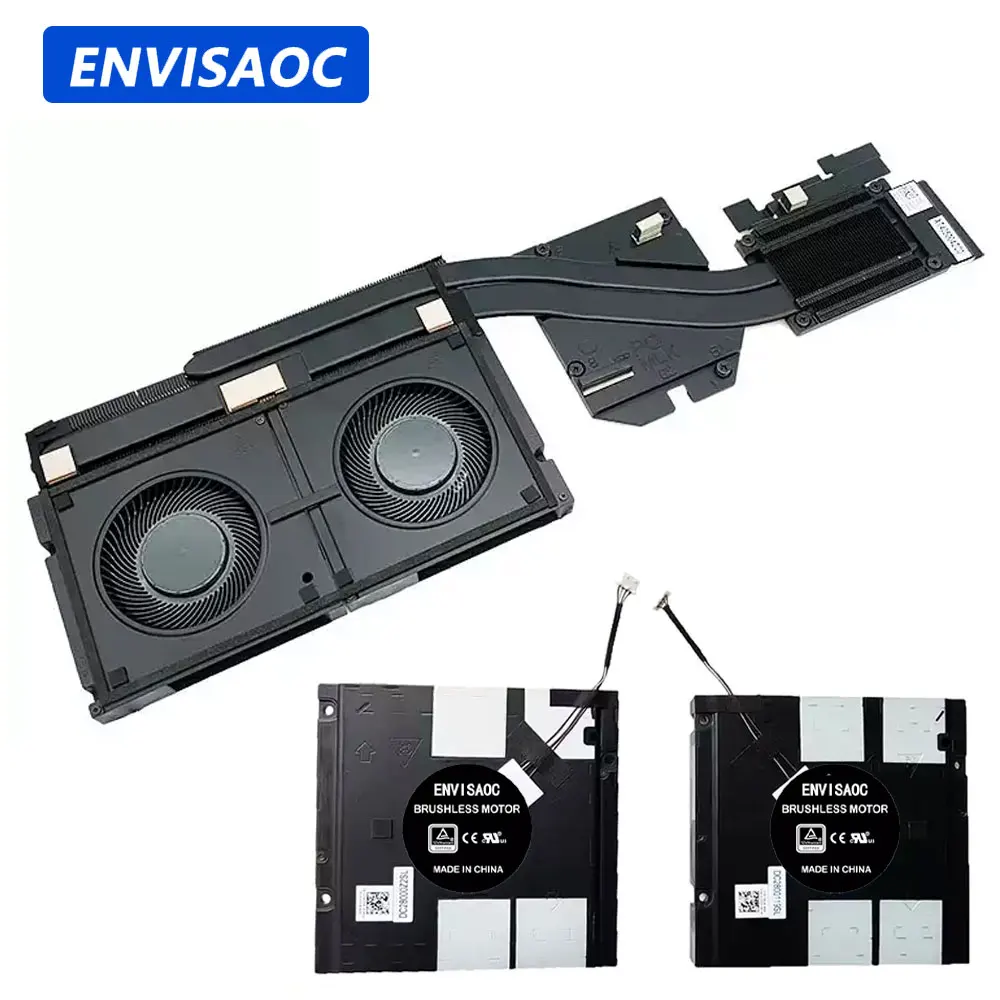 OEM For Dell Precision 7770 7780 M7770 M7780 Laptop CPU GPU Cooling Fan Heatsink Fans Cooler 0HN24M 06VJDM