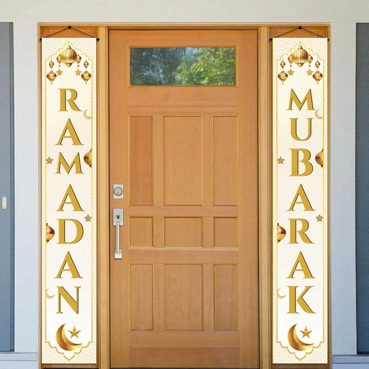 

Ramadan Kareem Door Curtain Banner Eid Mubarak Ramadan Decoration for Home 2025 Islamic Muslim Party Supplies Eid Al Adha Gift