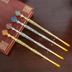Orthodox Church Ritual Holy Retro Oil Metal Utensils Fountain Pen Gold Plant Pen Alloy Material Ритуальные принадлежности для пр