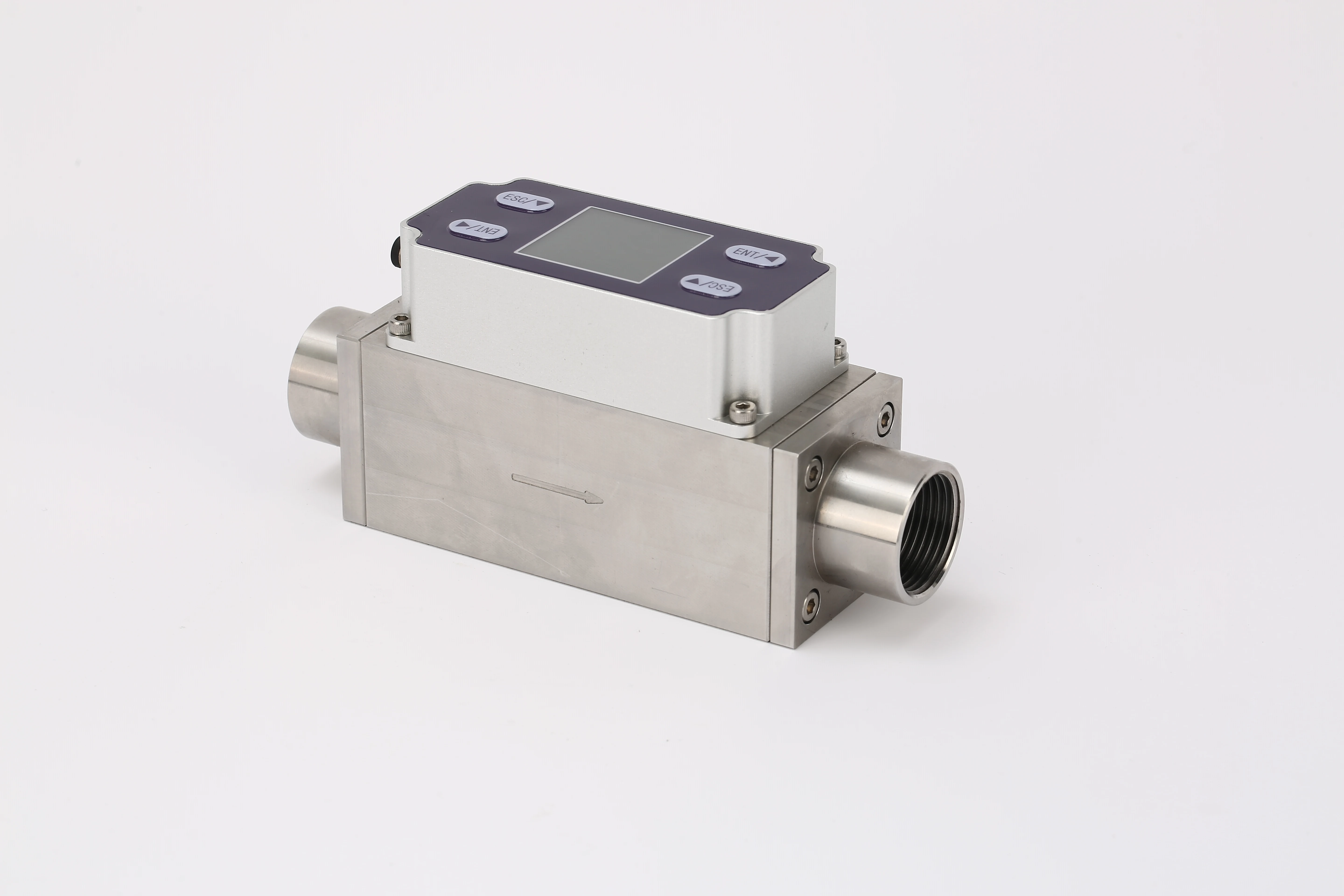 Customizable Mini DN25 Industrial  Flowmeter Small Diameter Thermal Mass Flowmeter Compressed Air Ozone Mini Digital OEM