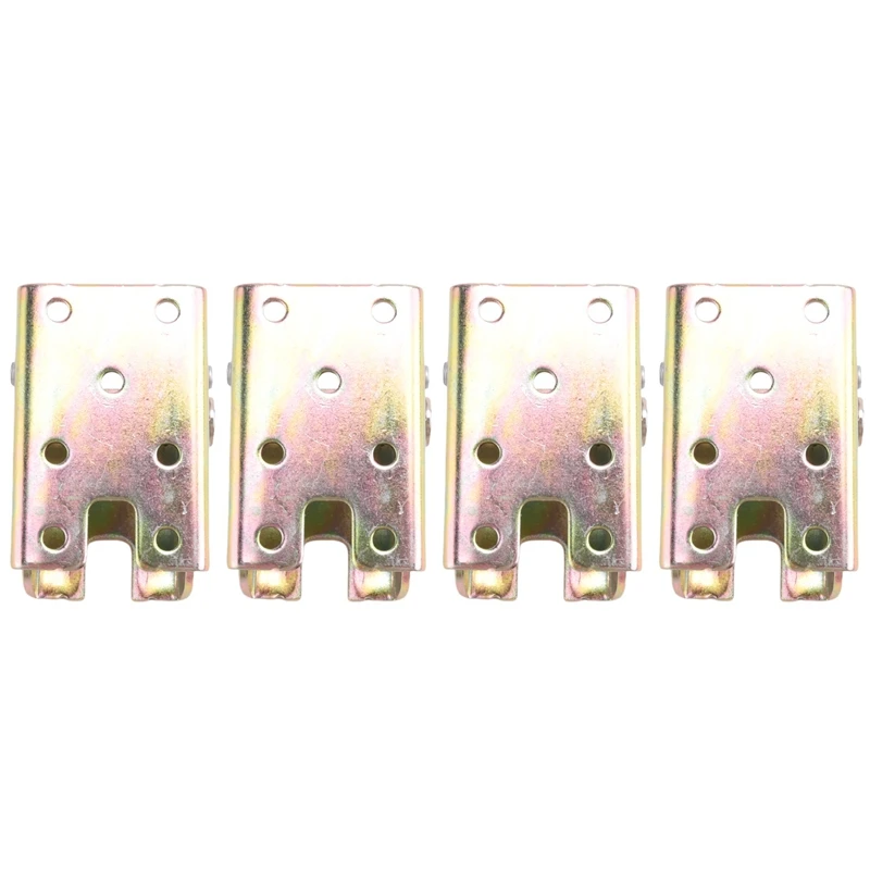 

4Pcs Folding Table Legs Bed Support Brackets Foldable Furniture Leg Feet Lock 2.4 Inch Height With Springs