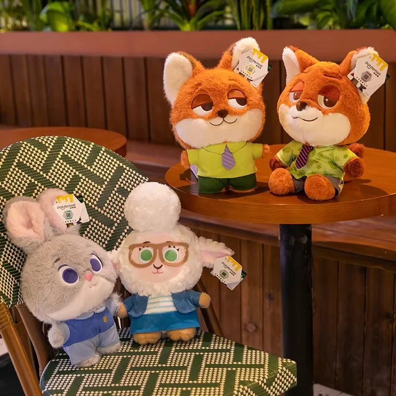Zootopia Disney Judi Nick dessin animé renard lapin en peluche Animal en peluche poupée à collectionner cadeau pour enfants et Fans