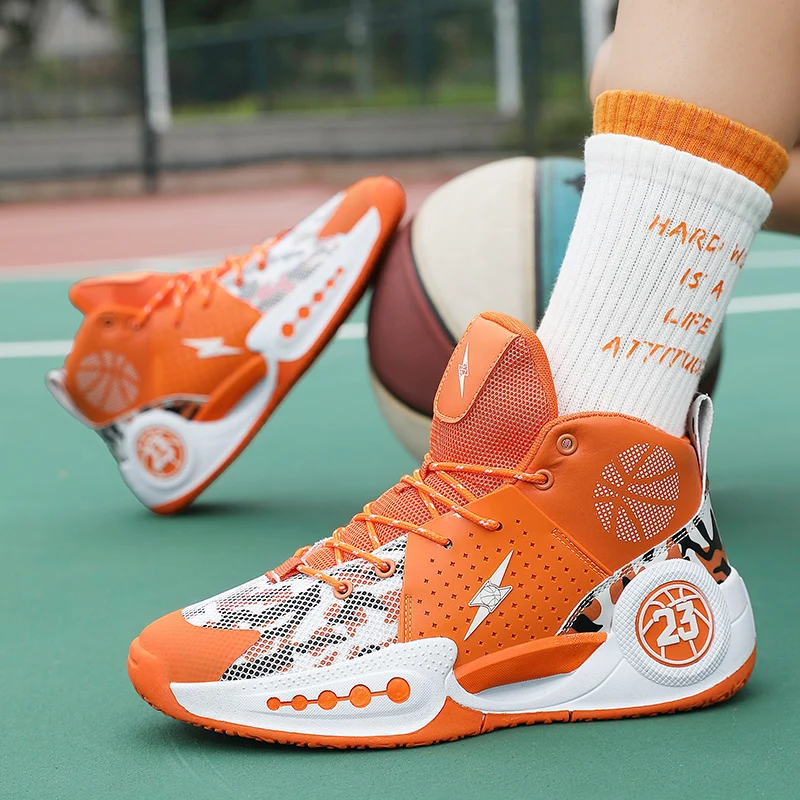 

Mens Basketball Shoes New Durable Breathable Wear-resistant Bounce Anti-slip Mens Sports Shoes Non-slip Comfortable