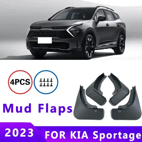 Spatlappen Fit voor KIA Sportage 2023 Spatborden Band Spatborden Spatwaterdicht Accessoires Wiel Guards 4 ps
