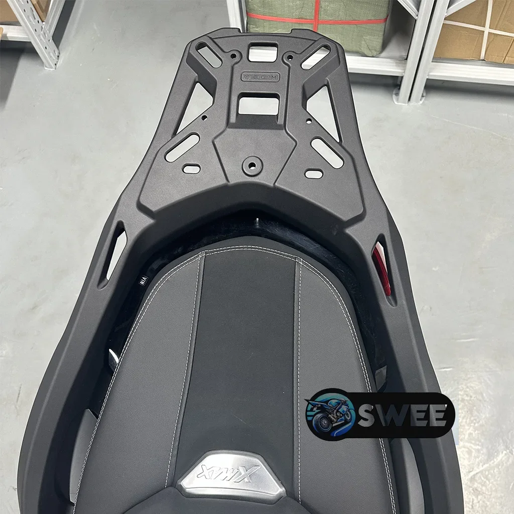 

17-23 Yamaha XMAX300 rear shelf aluminum alloy upgraded version with integrated reserved trunk rack/backrest hole position