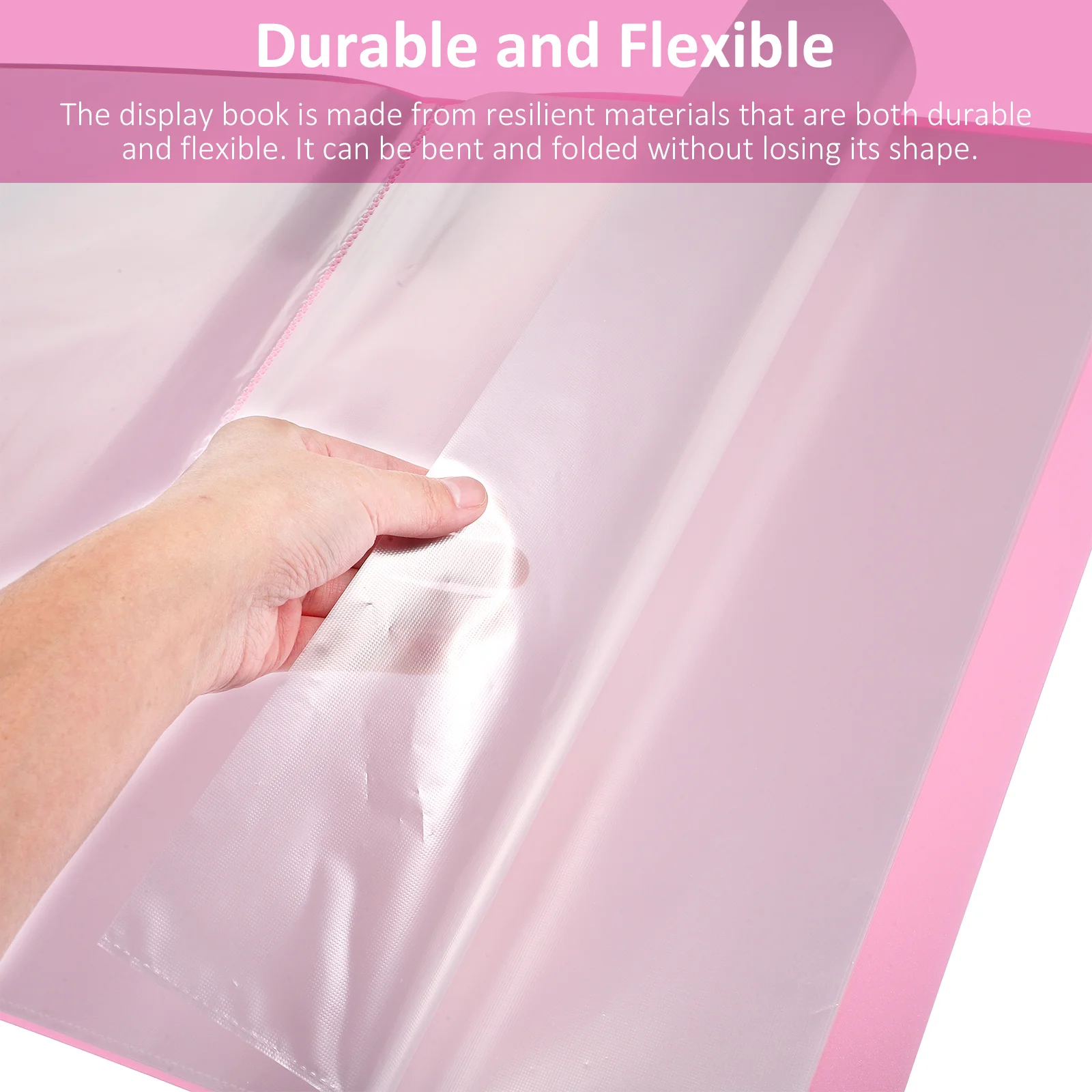 Painting Storage Portfolio Folder Large A3 Display Book with Clear Sleeves Protective Presentation Book Artwork