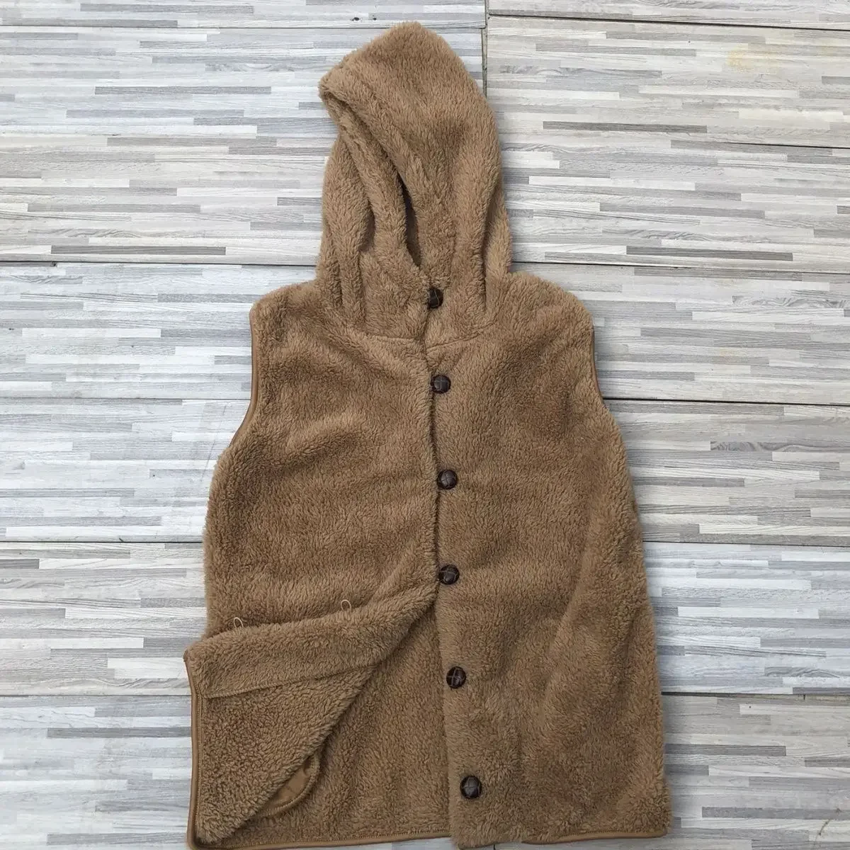 

Basic Hooded Vests Women Cozy Simple Sleeveless Warm Winter Velvet Streetwear Vintage BF All-match Coat Pocket Designed Ins Chic