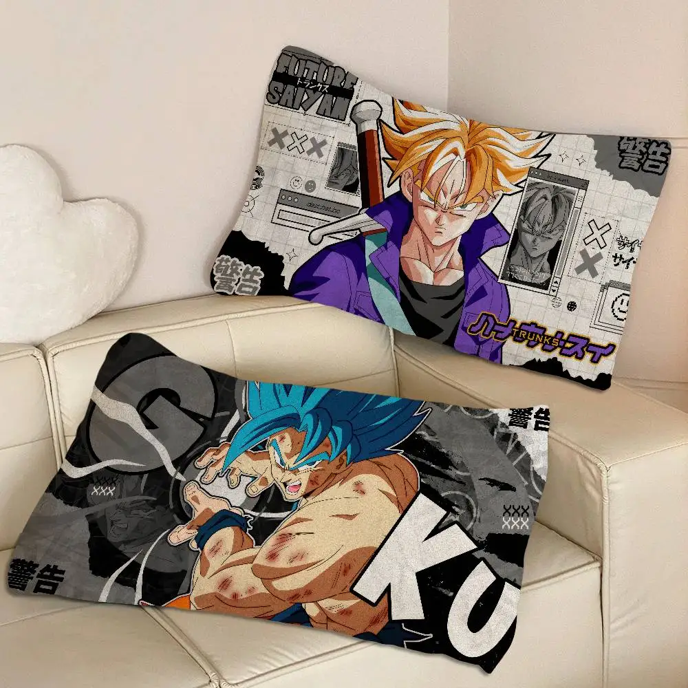 D-Dragon Anime B-Ball Quick-Dry Polyester Pillowcase for Adult Women, Anti-Oil, Non-Slip, Sweat-Absorbent, Home Use