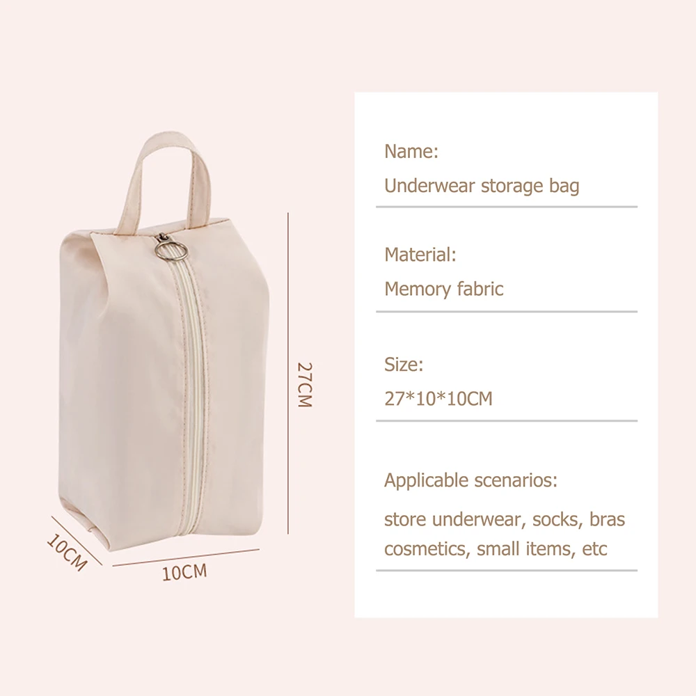 Cubi da viaggio da 3 pezzi per biancheria intima, reggiseno, calzini, organizer per bagagli, borse di compressione portatili per accessori per valigie