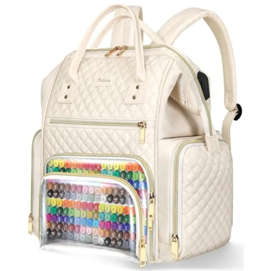 

Сумка-органайзер для маркеров, большой рюкзак для хранения маркеров с USB-портом для художников, иллюстраторов, творческих людей, дорожный держатель для ручек