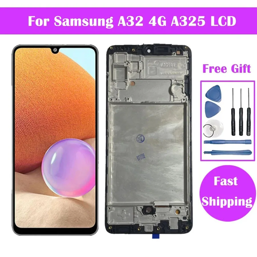 Incell For Samsung Galaxy A32 4G LCD SM-A325F SM-A325M Display Touch Screen For Samsung A32 5G Display SM-A326B