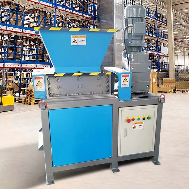 Small Waste Plastic Wood Cardboard Clothes Shredder Mini Single Phase Textile Shredder Machine