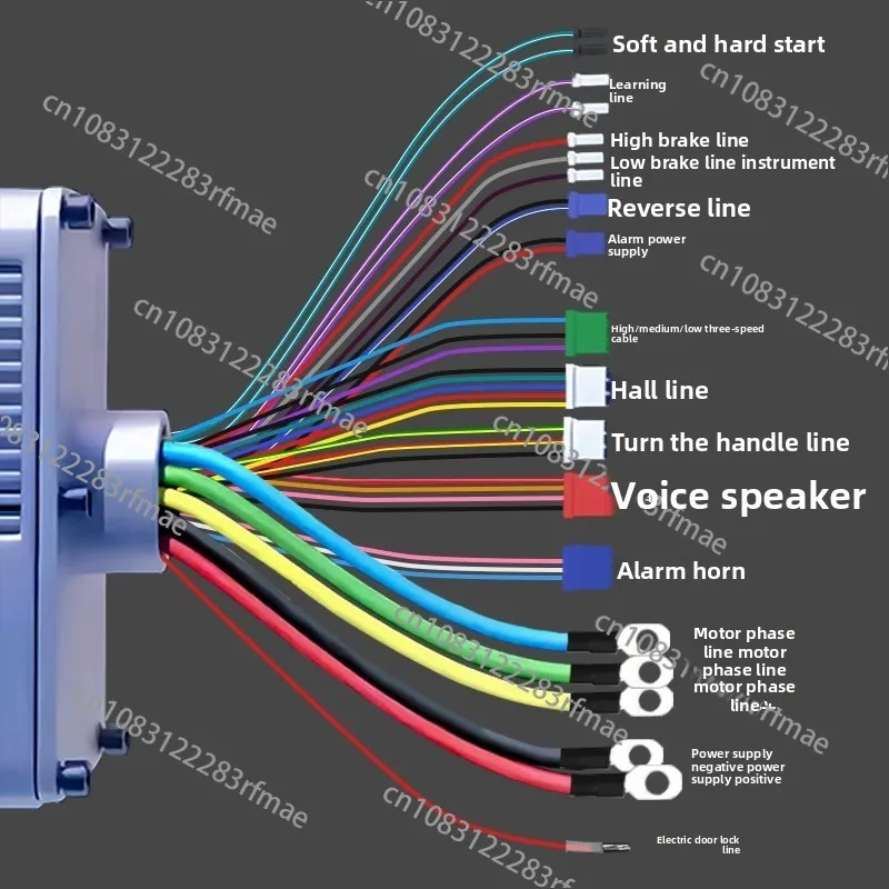 Electric Tricycle 48V/60V Brushless Motor Controller High Power Waterproof Battery for E-Bike E-Cargo