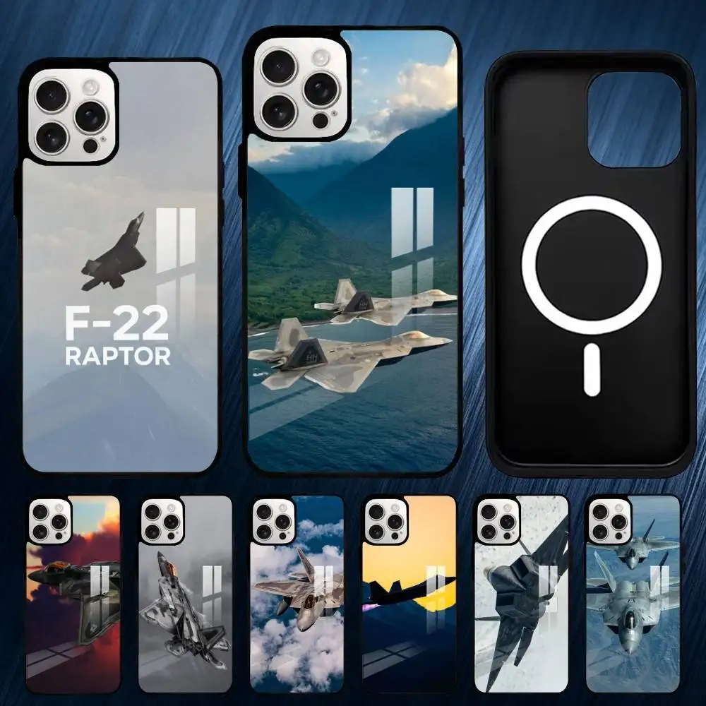 

Lockheed Martin F-22 Raptor Phone Case For iPhone 17,16,15,14,13,12,11,Plus,Pro,Max Magsafe Magnetic Wireless Charging