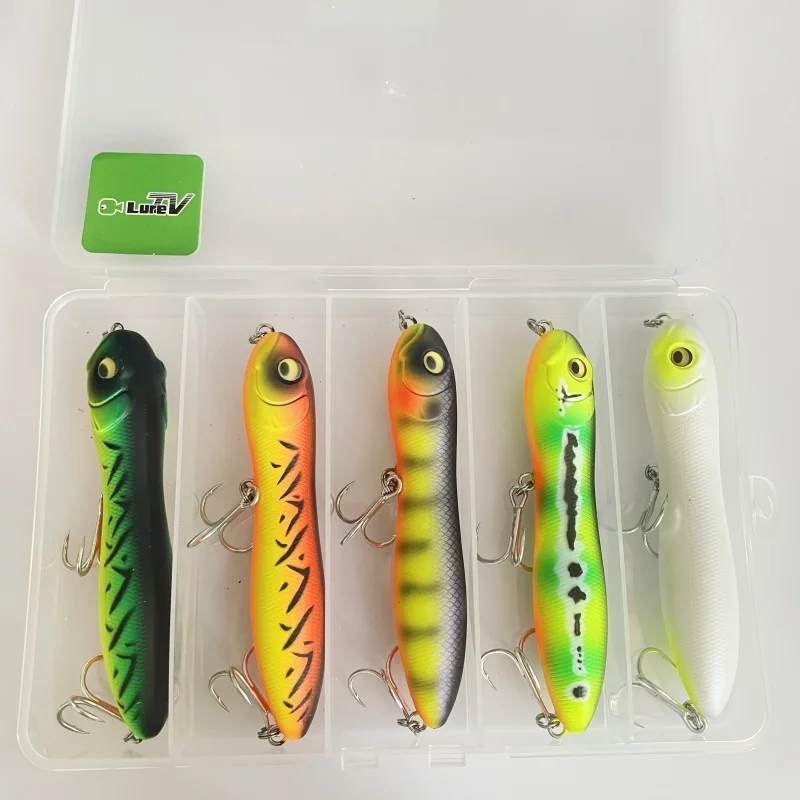 LURETV اليابان IMAKATSU نفس النمط الكلاسيكي Snakehead قلم رصاص جديد صغير Trairao100 Jr الضوضاء سطح الماء الطريق يا الطعم 5 قطعة #5