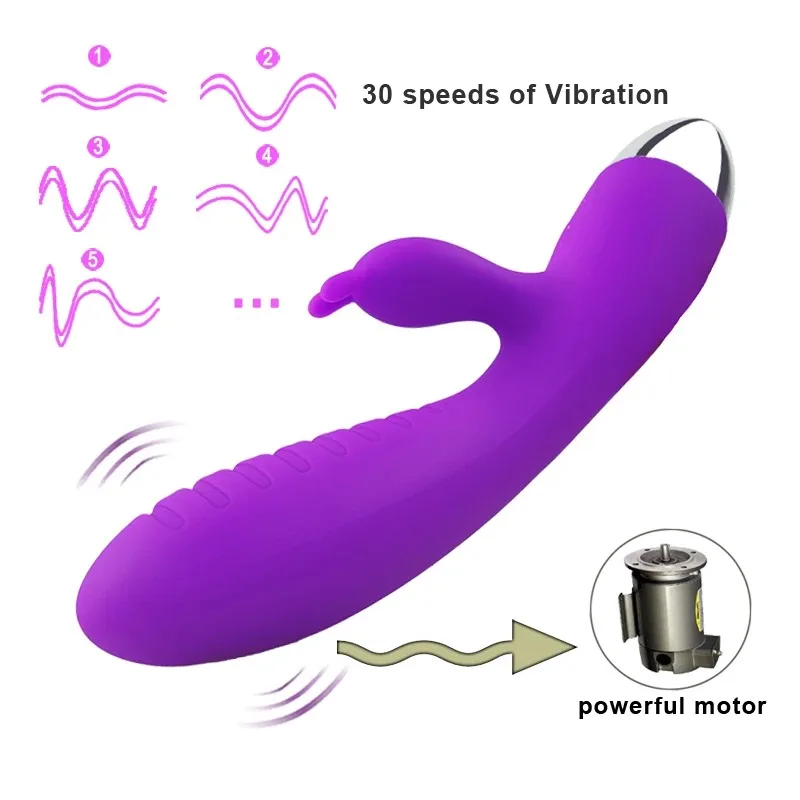 Konijn Vibrator Dual Motoren Met 12 Trillingsmodi Waterdicht En Oplaadbare Dildo Massager Voor Clitoris G-Spot Vaginale Anale