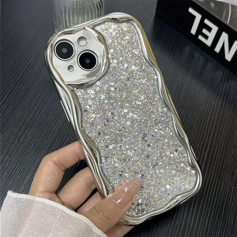 For Honor 200 100 90 GT 80 70 60 SE 50 30 Pro 8X 9X X10 X20 X30 X50 X40 X60 Goddess Casing Fashion Silver Glitter Bling Cover