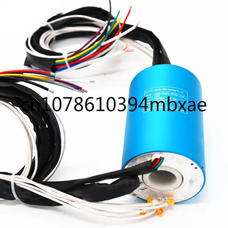 High Current Industrial Bnc 30A 50 Mm Hollow Slipring Data Electrical Connector 36 Contact Slip Ring Pneumatic Hybrid for Pipe