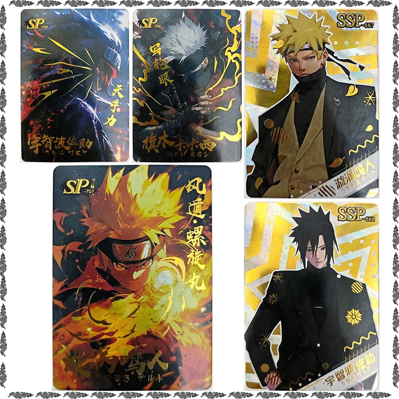 Anime NARUTO Rare SP SSP Desktop Battle Game Uchiha Sasuke Hatake Kakashi Uzumaki Naruto Collectible Cards Birthday Toy Gift