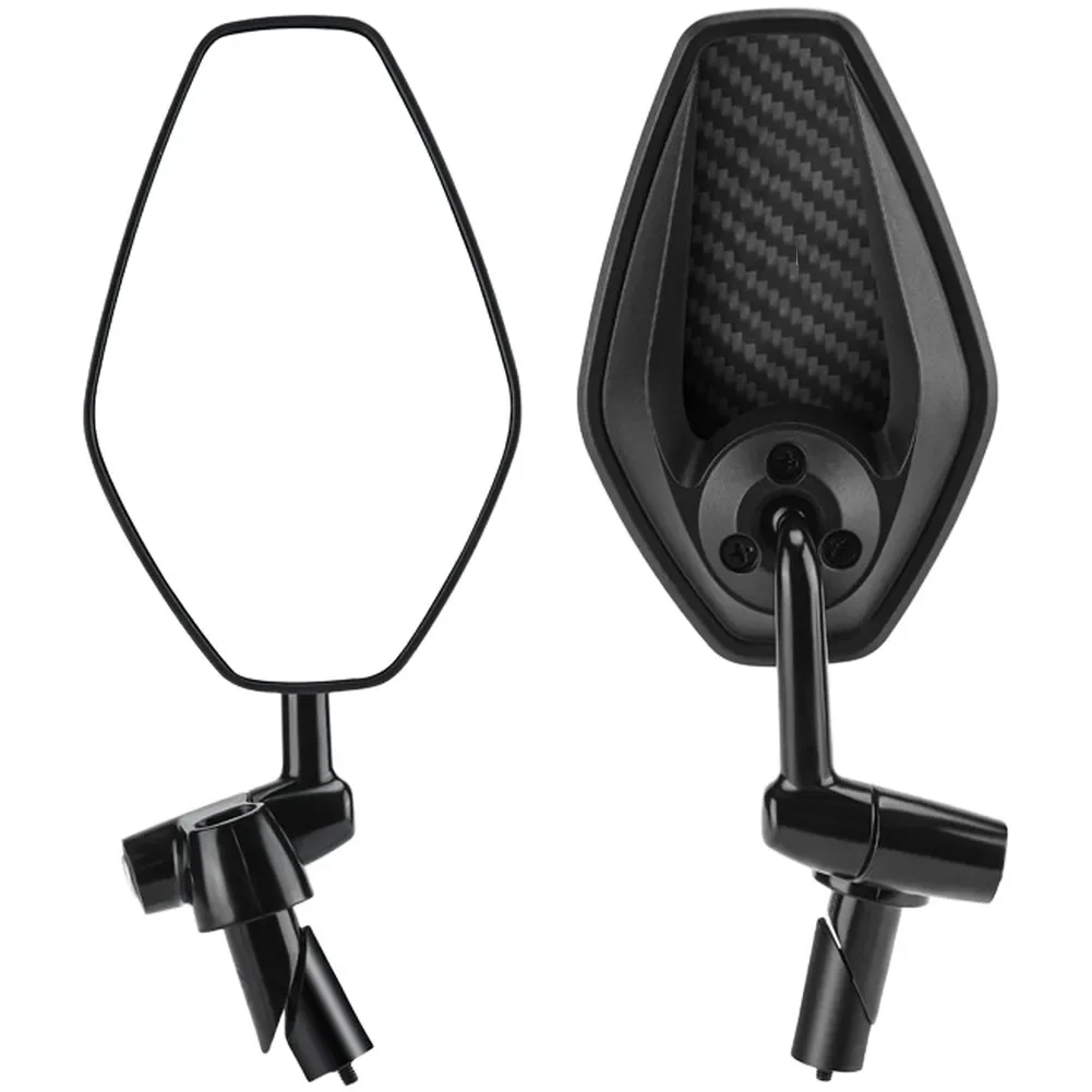 Wide Angle Convex Bicycle Rearview Mirror Anti Glare 360 Degree Rotation Shockproof For Safer Urban And Off Road Riding