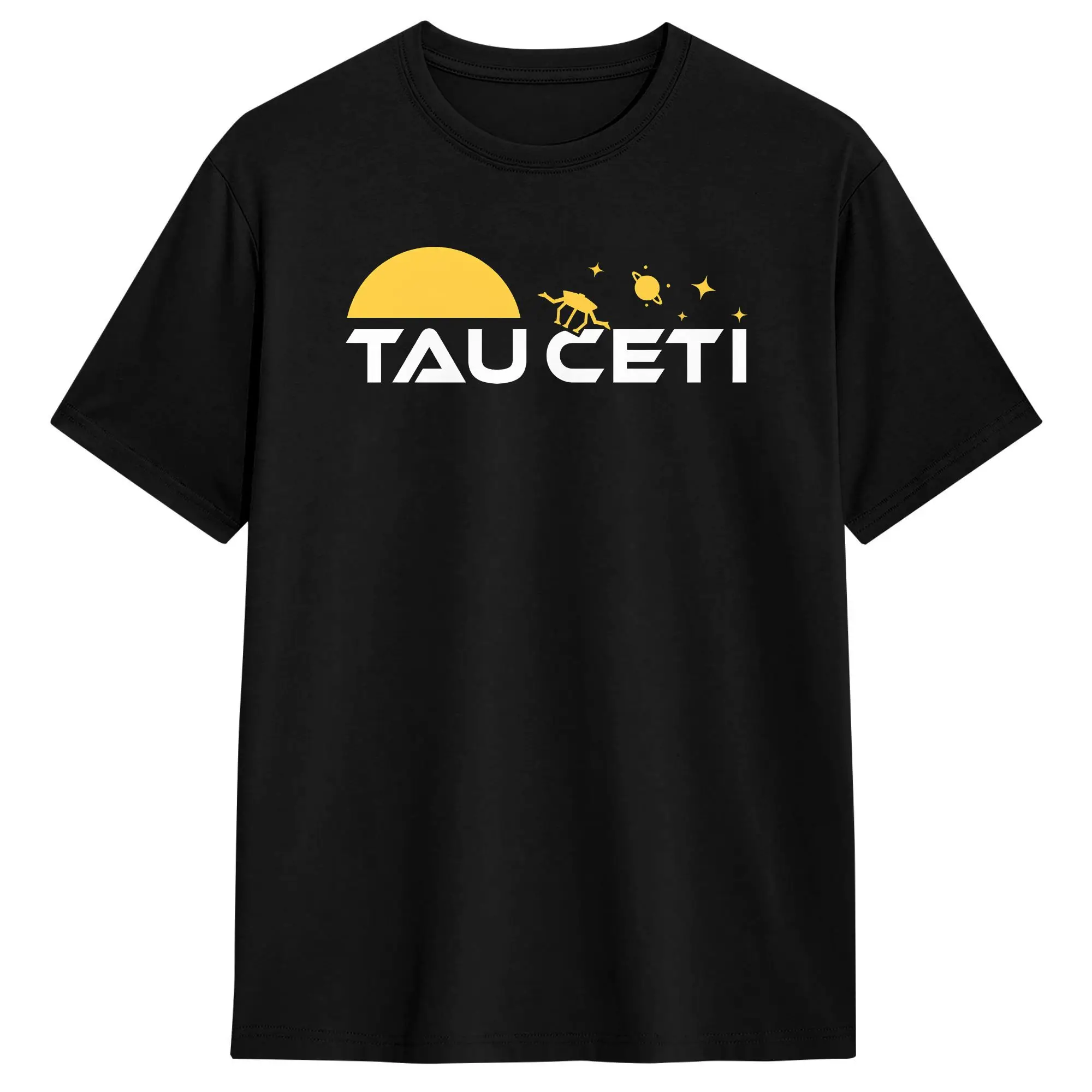 Project Tau Ceti T Shirts for Men 100% Cotton Vintage T-Shirt Crewneck  Tees Short Sleeve Clothes Classic