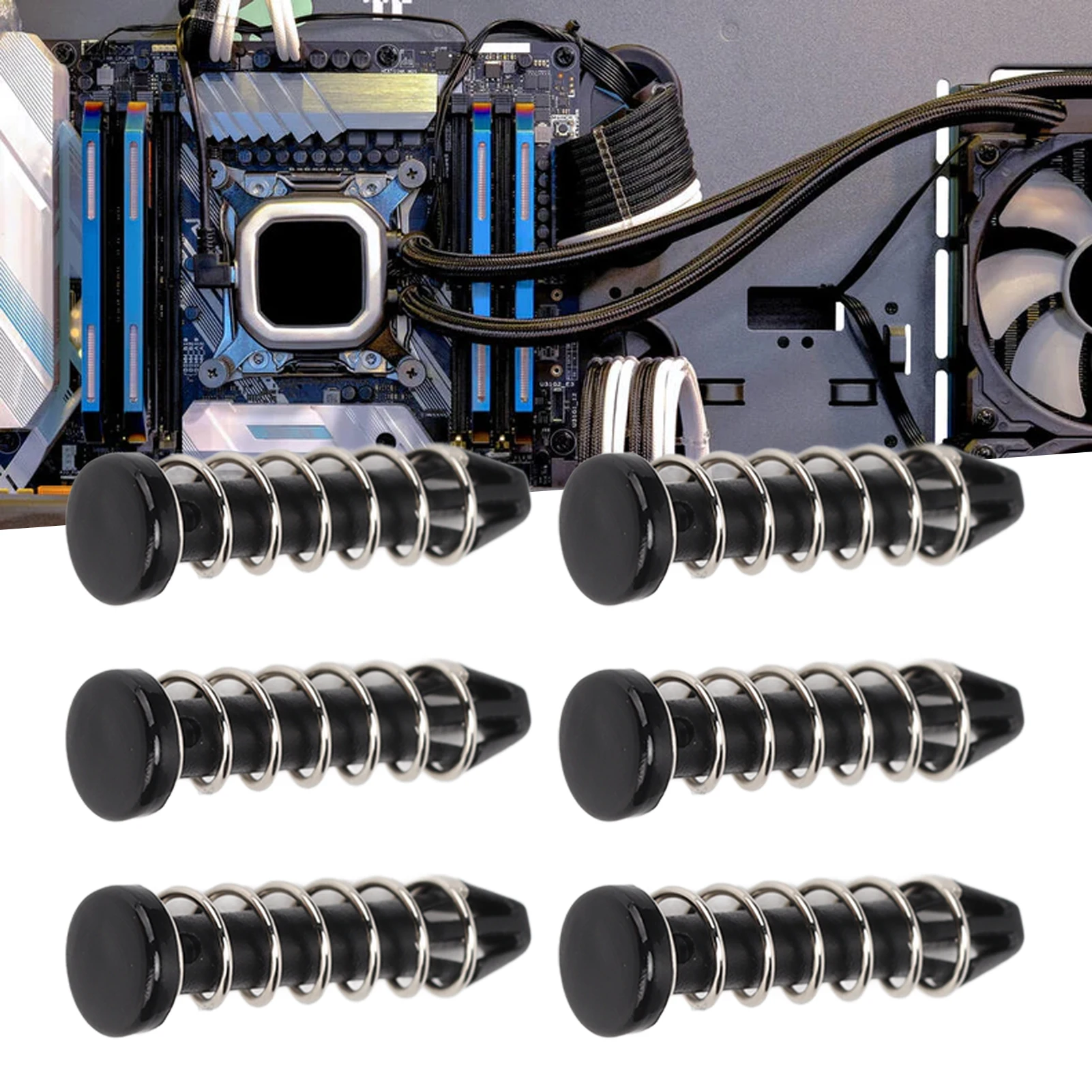 100Pcs Heatsink Mount Pin 18.6mm Heat Sink Cooler Mounting Clip Plastic Fastener Set Kit