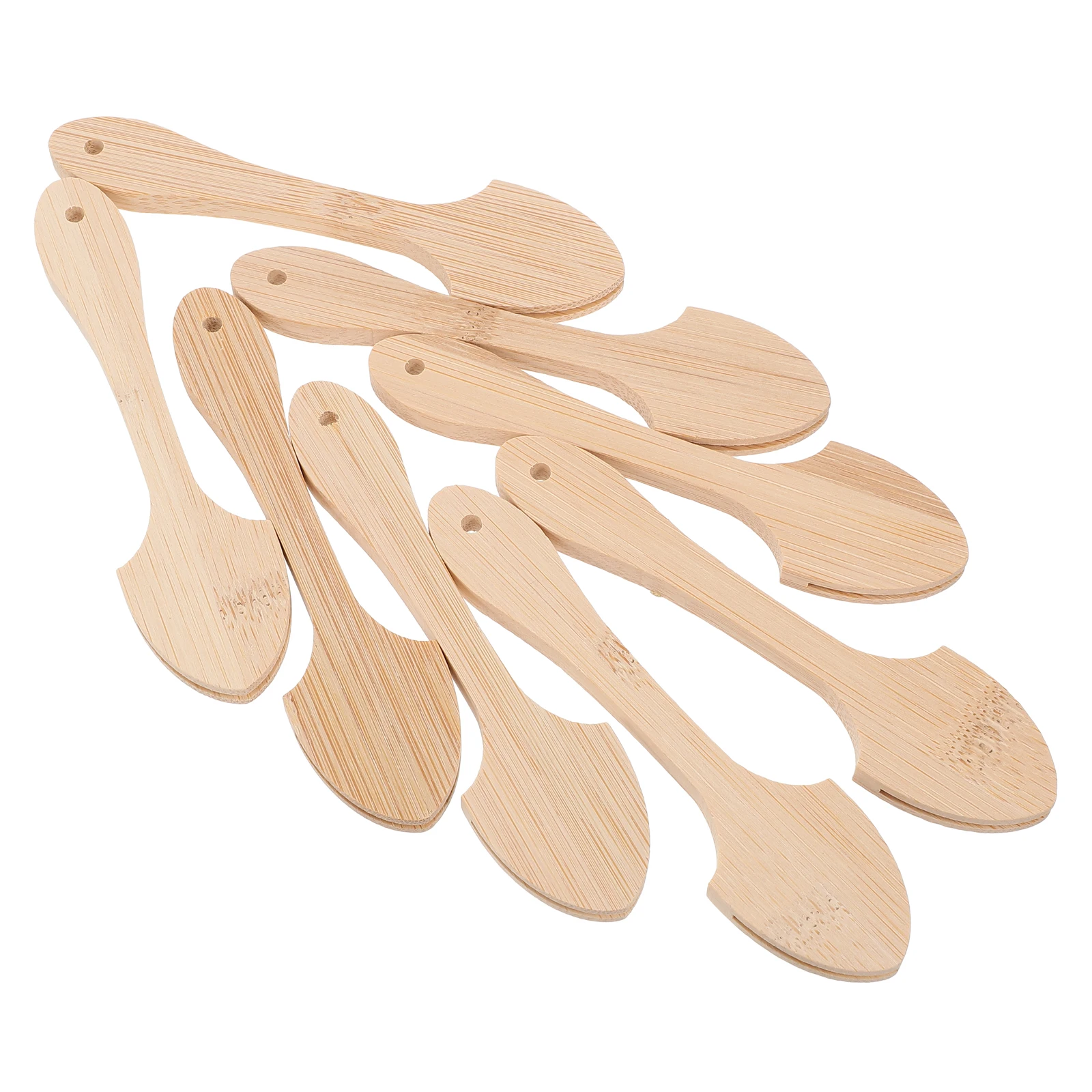 

8pcs Wooden Fan Sticks Chinese Style Handheld Craft Handles for Projects Ancient Design Wood Parts