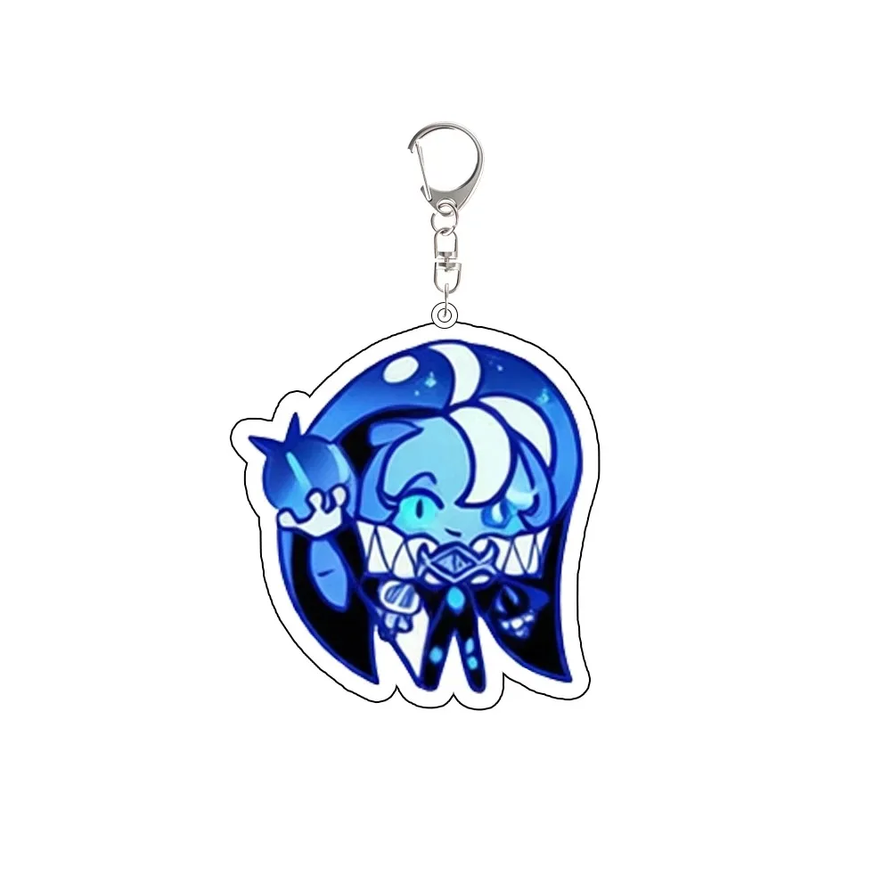 Game Cookie Run Eternal Sugar Hollyberry Shadow Milk White Lily Silent Salt Acrylic Keychain Cute Pendant Valentine's Day Gift view 5