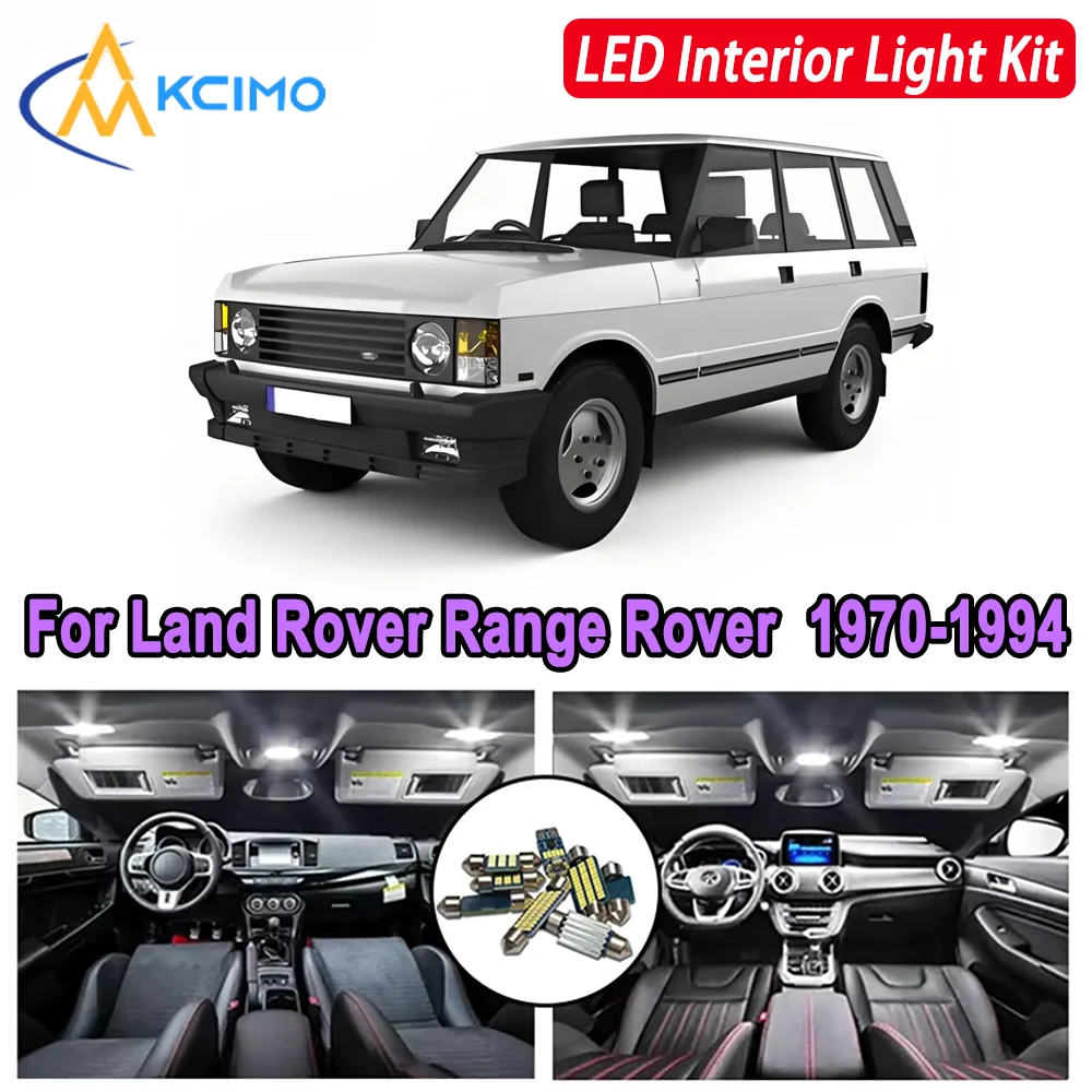 

Kcimo For Land Rover Range Rover I 1 (1970-1994) Premium Bright LED Interior Dome Map Trunk Light Kit Car Led Lamps Canbus Car
