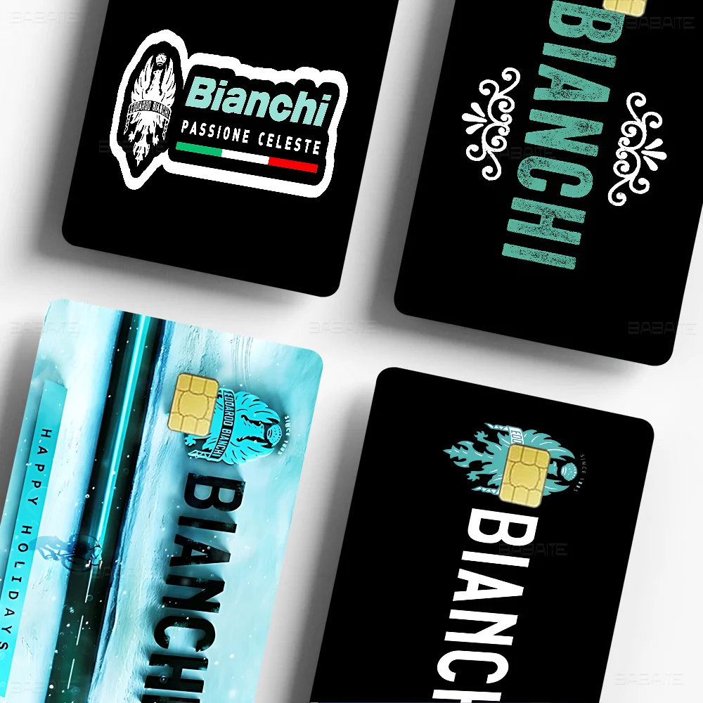 Bianchi Poker Sticker Film Tape Skin for Credit Card Debit Card Cartoon Waterproof Stickers Small Chip