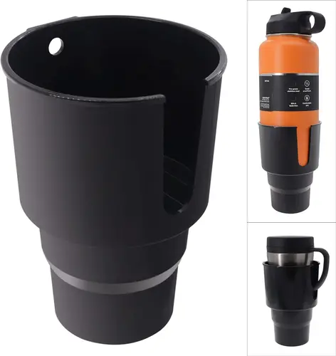 Imagen 1 del producto Adaptador grande para portavasos de coche, Compatible con Hydro Flask 32oz, 40oz, Yeti 24/30/36oz, Nalgene 32oz, tazas de café, Botellas grandes