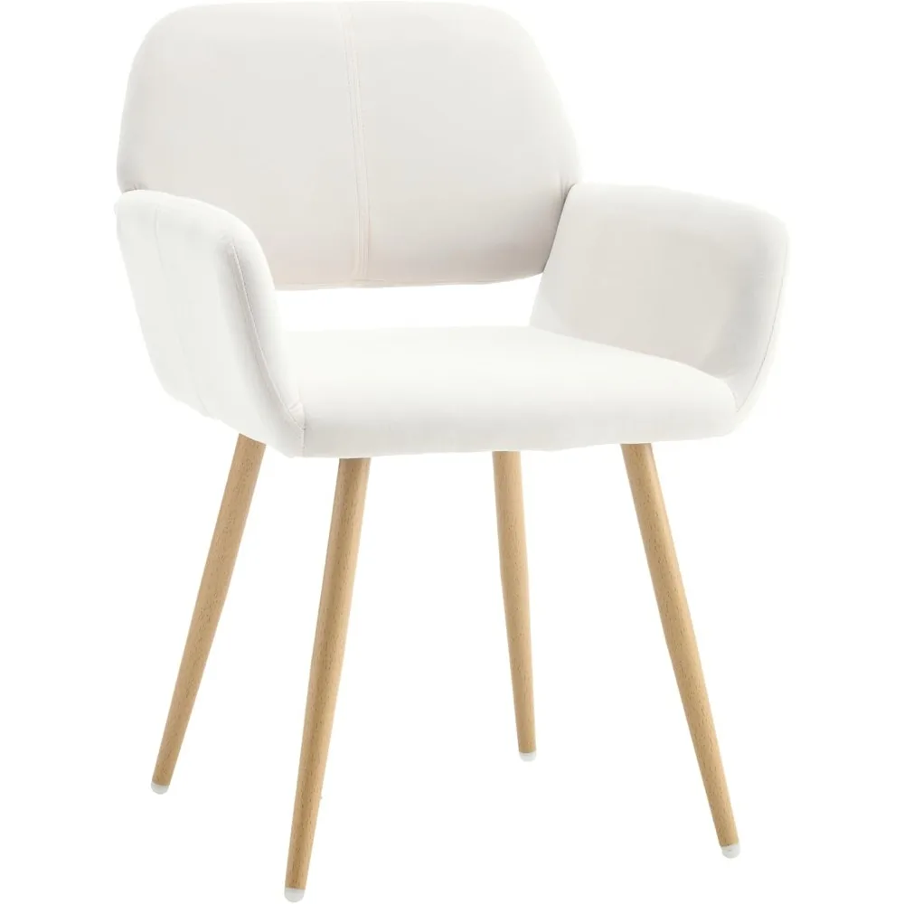 

1 Restaurant Armchair, Medieval Soft Velvet Side Seat for Club Guests, with Metal Tube Legs