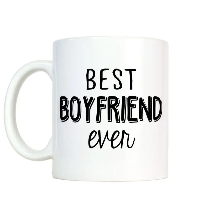 Best Boyfriend Coffee Mugs With Handles Ceramic Husband Cup Drinkware Teaware Tableware Coffeeware Lover Couples Valentines Gift