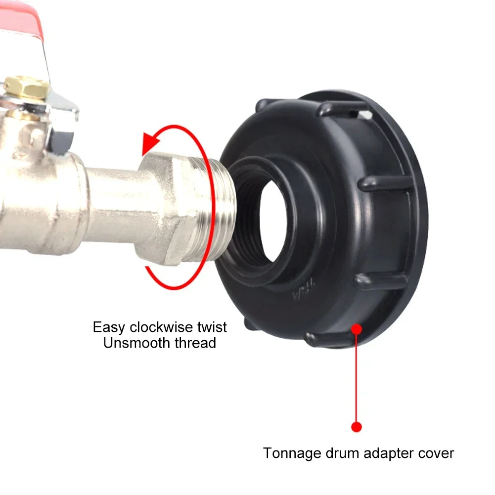 IBC Tank Tap Adapter S60X6 Coarse Thread Garden Quick Connect Faucet Alloy Tank Tap 1/2'' 3/4'' 1000 Liter Ibc Tank ValveFitting