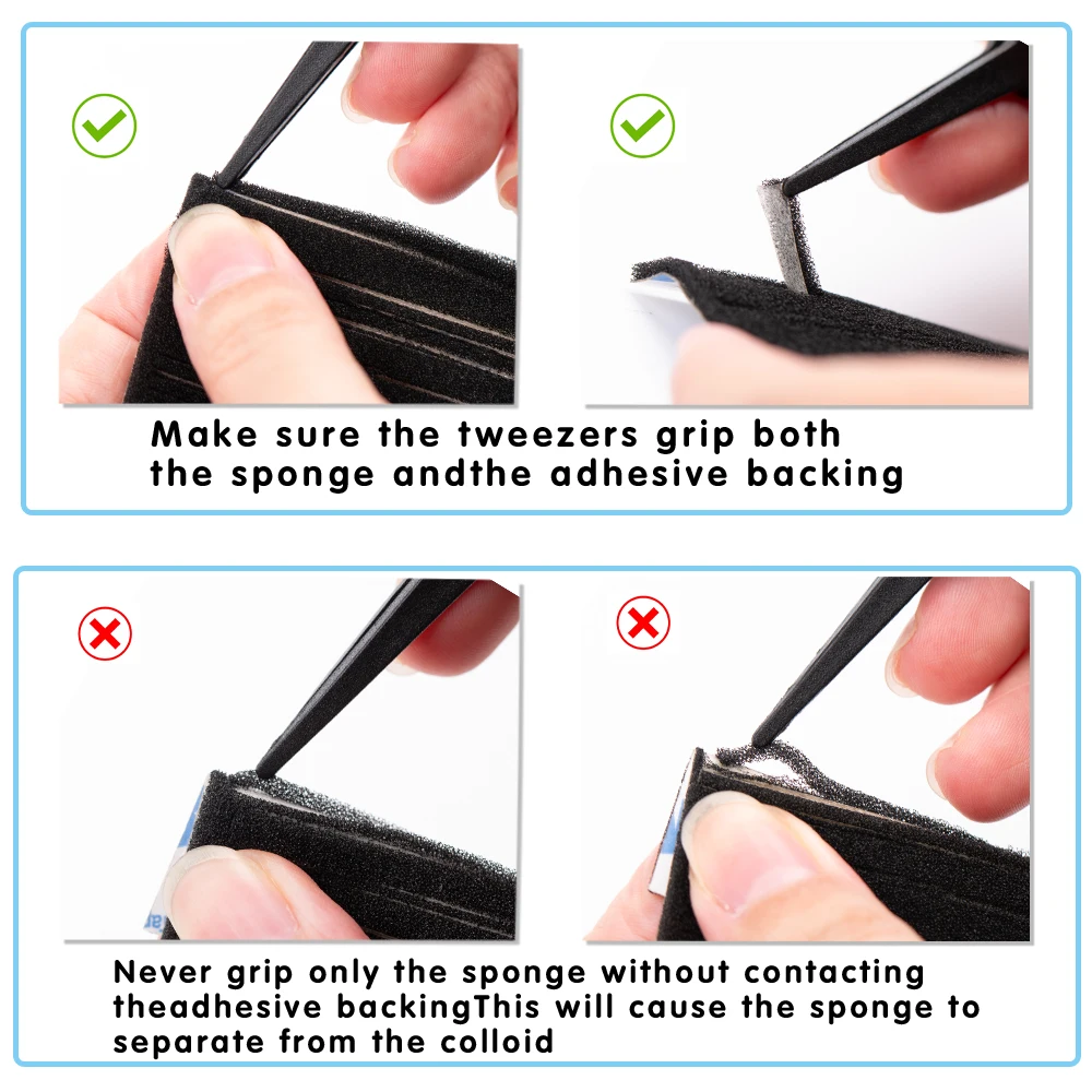 Gąbka ochronna przed przeciekaniem światła, pianka o wysokiej gęstości do zestawów naprawczych aparatów filmowych Nikon FE FM FE2 FM2 FM2N FM2T, gąbka uszczelniająca przed światłem.