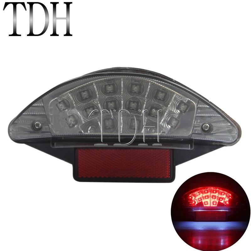 LED Motorcycle Rear Tail Light Reflector License Plate Light Stop Brake Lamp For BMW F650 F650GS F650ST F800S ST R1200 GS ADV