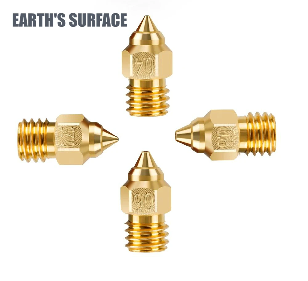 3D Printer Parts 5/10PCS CR-6 SE Brass Nozzle For Ender 3 S1 Ender 3 Neo Hotend Nozzle CR6 SE Ender3 CR10 3D Printer Accessories