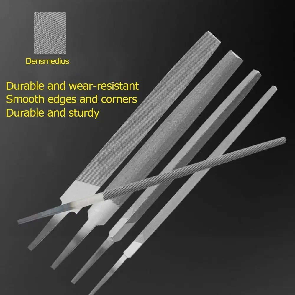 Durable Steel Flat Saw File Flat 6/8/10/12/14 Inch Hand File Straightening Middle Tooth Steel Files Leather